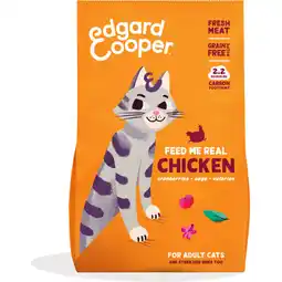 Albert Heijn Edgard & Cooper Geef mij echte kip voor volwassen kat aanbieding
