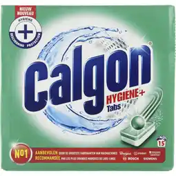 Albert Heijn Calgon Hygine+ wasmachinereiniger en anti kalk aanbieding