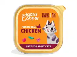 Albert Heijn Edgard & Cooper Paté kip voor volwassen kat aanbieding