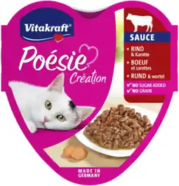 Albert Heijn Vitakraft Poesie creation rund & wortel in saus aanbieding