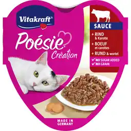 Albert Heijn Vitakraft Poesie creation rund & wortel in saus aanbieding
