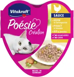 Albert Heijn Vitakraft Poesie creation kip & groente in saus aanbieding
