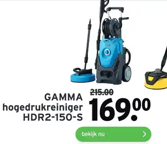 GAMMA GAMMA hogedrukreiniger HDR2-150-S aanbieding