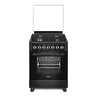 Bol.com Wiggo WO-E639R(BB) - Serie 9 - 60 cm - Gasfornuis - Wok - 5 jaar Garantie - Zwart aanbieding