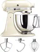 Bol.com KitchenAid Artisan 5KSM125EAC - Keukenmachine - 4,8L - Amandel wit - 3 menghaken aanbieding
