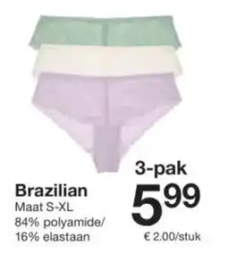 Zeeman Brazilian aanbieding