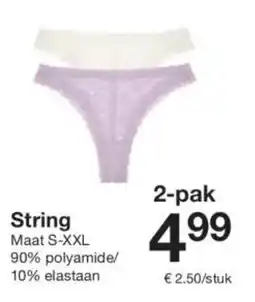 Zeeman String aanbieding