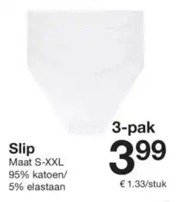 Zeeman Slip aanbieding