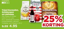PLUS Tripel Karmeliet, Grimbergen en Liefmans aanbieding