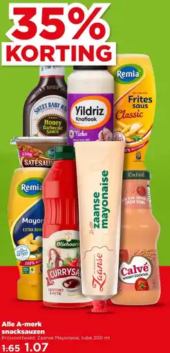 PLUS Alle A-merk snacksauzen aanbieding