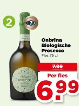 PLUS Onbrina Biologische Prosecco aanbieding