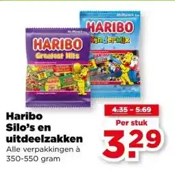 PLUS Haribo Silo's en uitdeelzakken aanbieding