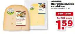 PLUS Alle GIJS Boerenkaasstukken en -plakken aanbieding