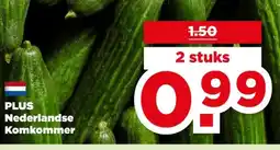 PLUS PLUS Nederlandse Komkommer aanbieding