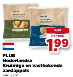 PLUS PLUS Nederlandse Kruimige en vastkokende aardappels aanbieding