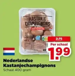 PLUS Nederlandse Kastanjechampignons aanbieding