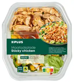 PLUS PLUS Maaltijdsalade Sticky Chicken aanbieding