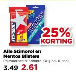 PLUS Alle Stimorol en Mentos Blisters aanbieding