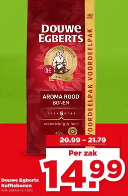 PLUS Douwe Egberts Koffiebonen aanbieding
