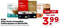 PLUS PLUS Dolce Gusto Compatible koffiecapsules en filterkoffie aanbieding