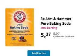 Plein.nl 3x Arm & Hammer Pure Baking Soda aanbieding