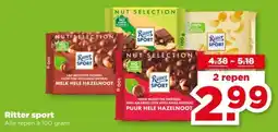 PLUS Ritter sport aanbieding