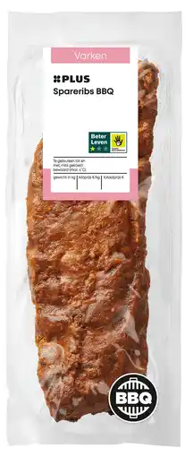 PLUS PLUS Spareribs BBQ aanbieding