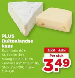 PLUS PLUS Buitenlandse kaas aanbieding