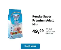 Plein.nl Renske Super Premium Adult Mini aanbieding