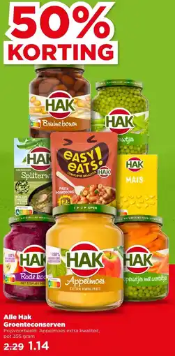 PLUS Alle Hak Groenteconserven aanbieding