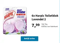 Plein.nl 6x Harpic Toiletblok Lavendel 2 aanbieding