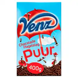 PLUS Venz Chocoladehagelslag puur aanbieding
