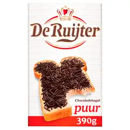 PLUS De Ruijter Chocoladehagel puur aanbieding