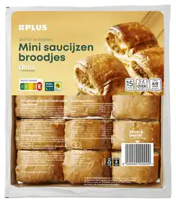 PLUS PLUS Mini saucijzenbroodjes aanbieding