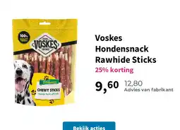 Plein.nl Voskes Hondensnack Rawhide Sticks aanbieding