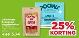 PLUS Alle Poows Snacks en supplementen aanbieding