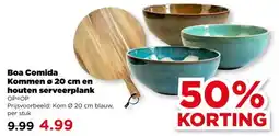 PLUS Boa Comida Kommen Ø 20 cm en houten serveerplank aanbieding