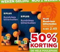 PLUS PLUS Rundvlees bitterballen aanbieding