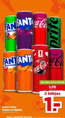 PLUS Coca-Cola, Fanta en Sprite aanbieding
