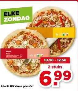 PLUS Alle PLUS Verse pizza's* aanbieding