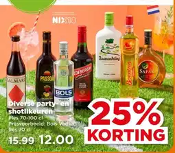 PLUS Diverse party-en shotlikeuren aanbieding