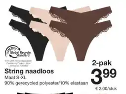 Zeeman String naadloos aanbieding