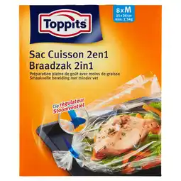 PLUS Toppits Braadzakken 2in1 M aanbieding