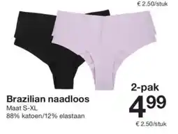 Zeeman Brazilian naadloos aanbieding