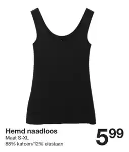 Zeeman Hemd naadloos aanbieding
