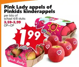 Coop Pink Lady appels of Pinkids kinderappels aanbieding