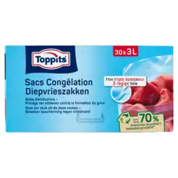 PLUS Toppits Diepvrieszakken 3L aanbieding