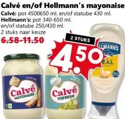 Coop Calvé en/of Hellmann's mayonaise aanbieding