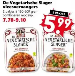 Coop De Vegetarische Slager vleesvervangers aanbieding