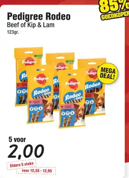 Budget Food Pedigree Rodeo Beef of Kip & Lam aanbieding